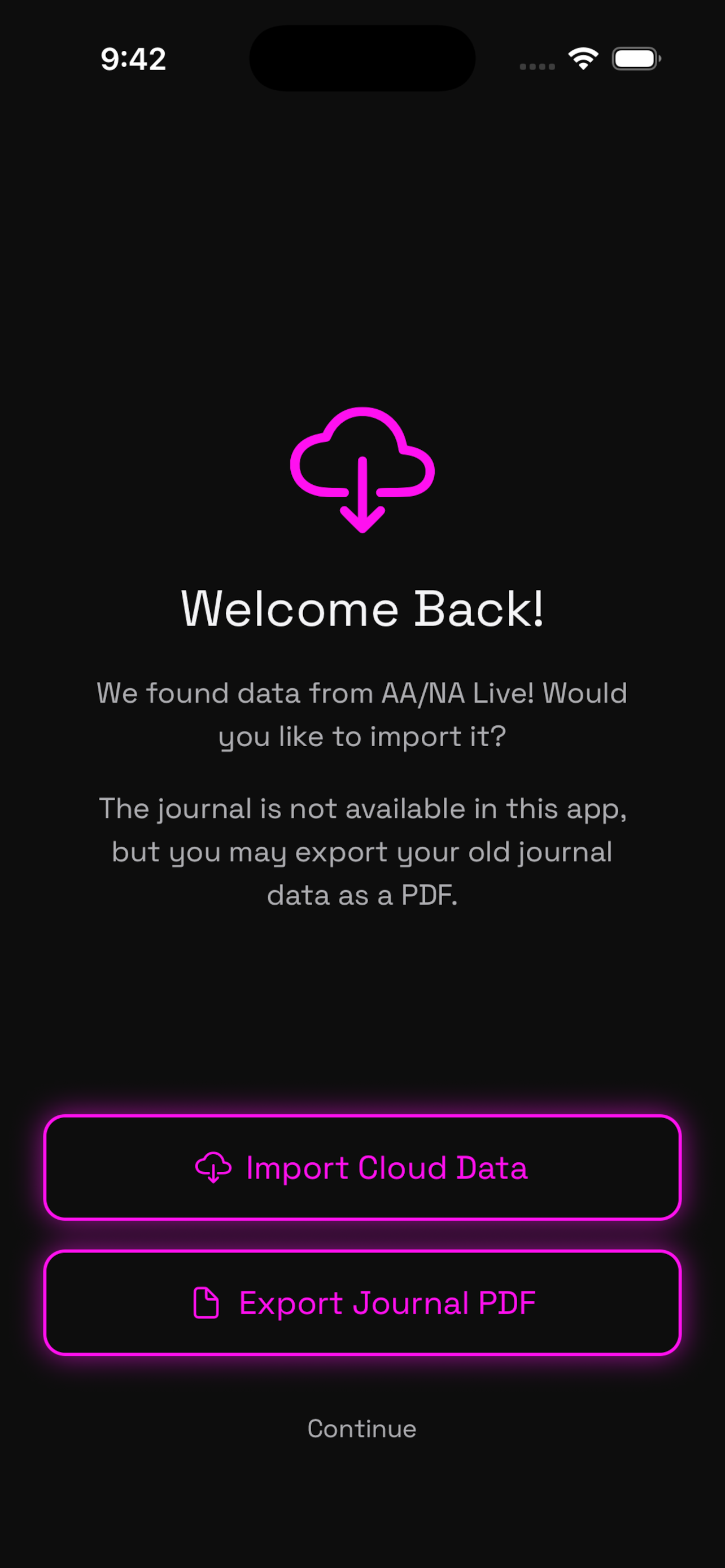 App screenshot